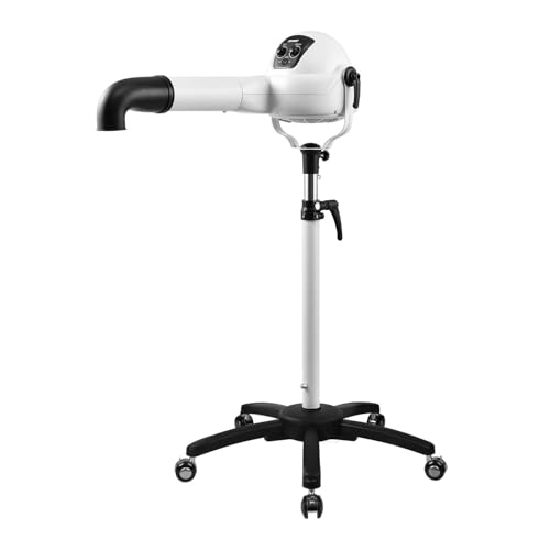 XPower Professional Pet Grooming Force Dryer with Powerful and Quiet Motor, Variable Speed and Extra Heat, Versatile for All Coats and Breeds (Weiß, B-18) von XPower