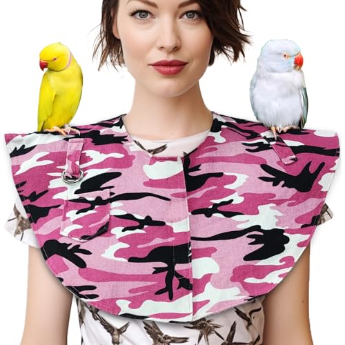 XQIGI Kratzfester Schulterschutz für Papageien, zum Aufhängen, Vogel-Fußkettchen, Spielzeug, waschbar, multifunktional, Haustier-Trainingspad, Kotwindel, Anti-Bissschal für Sittiche, Aras, Lovebirds XQIGI Kratzfester Schulterschutz für Papageien, zum Aufhängen, Vogel-Fußkettchen, Spielzeug, waschbar, multifunktional, Haustier-Trainingspad, Kotwindel, Anti-Bissschal für Sittiche, Aras, Lovebirds von XQIGI