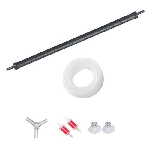 XRMXF Aquarium Air Bubble Bar, Kunststoff biegsame Wand Luftverteiler, Aquarium Air Stone Tube Bubble Release Sauerstoff Diffusor Bar, Landschaft für Brunnen/Aquarium Luftpumpe Zubehör (Ø 105cm) von XRMXF