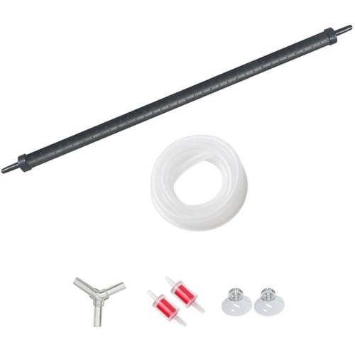 XRMXF Aquarium Air Bubble Bar, Kunststoff biegsame Wand Luftverteiler, Aquarium Air Stone Tube Bubble Release Sauerstoff Diffusor Bar, Landschaft für Brunnen/Aquarium Luftpumpe Zubehör (Ø 120cm) von XRMXF