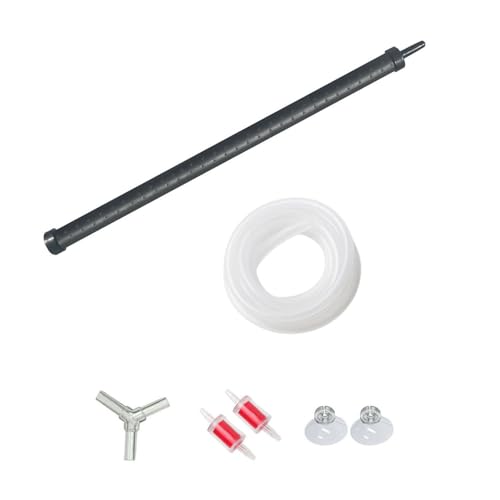 XRMXF Aquarium Air Bubble Bar, Kunststoff biegsame Wand Luftverteiler, Aquarium Air Stone Tube Bubble Release Sauerstoff Diffusor Bar, Landschaft für Brunnen/Aquarium Luftpumpe Zubehör (Ø 45cm) von XRMXF