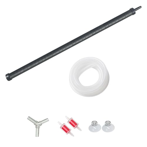 XRMXF Aquarium Air Bubble Bar, Kunststoff biegsame Wand Luftverteiler, Aquarium Air Stone Tube Bubble Release Sauerstoff Diffusor Bar, Landschaft für Brunnen/Aquarium Luftpumpe Zubehör (Ø 75cm) von XRMXF
