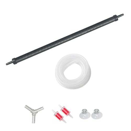 XRMXF Aquarium Air Bubble Bar, Kunststoff biegsame Wand Luftverteiler, Aquarium Air Stone Tube Bubble Release Sauerstoff Diffusor Bar, Landschaft für Brunnen/Aquarium Luftpumpe Zubehör (Ø 90cm) von XRMXF