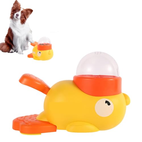 Enten Katzenfutterspender, 2-in-1, interaktives langsames Füttern und Puzzle-Spielzeug, gelbe Ente für Haustiere, Katzen, automatischer Futterspender, Entenform, fördert IQ-Training und gesunde Enten Katzenfutterspender, 2-in-1, interaktives langsames Füttern und Puzzle-Spielzeug, gelbe Ente für Haustiere, Katzen, automatischer Futterspender, Entenform, fördert IQ-Training und gesunde von XRXRX