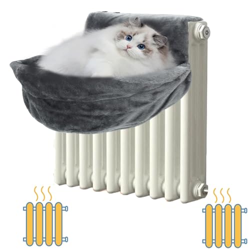Faltbare Katzen-Fenster-Hängematte – Katzen-Fensterbett 45 x 39 x 26 cm Heizkörperbett für Katzen mit starkem und langlebigem Eisenrahmen, warme und gemütliche Katzenwiege für kleine Haustiere, Faltbare Katzen-Fenster-Hängematte – Katzen-Fensterbett 45 x 39 x 26 cm Heizkörperbett für Katzen mit starkem und langlebigem Eisenrahmen, warme und gemütliche Katzenwiege für kleine Haustiere, von XRXRX