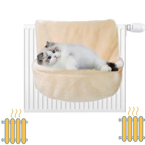 Faltbare Katzen-Fenster-Hängematte – Katzen-Fensterbett 45 x 39 x 26 cm Heizkörperbett für Katzen mit starkem und langlebigem Eisenrahmen, warme und gemütliche Katzenwiege für kleine Haustiere, Faltbare Katzen-Fenster-Hängematte – Katzen-Fensterbett 45 x 39 x 26 cm Heizkörperbett für Katzen mit starkem und langlebigem Eisenrahmen, warme und gemütliche Katzenwiege für kleine Haustiere, von XRXRX