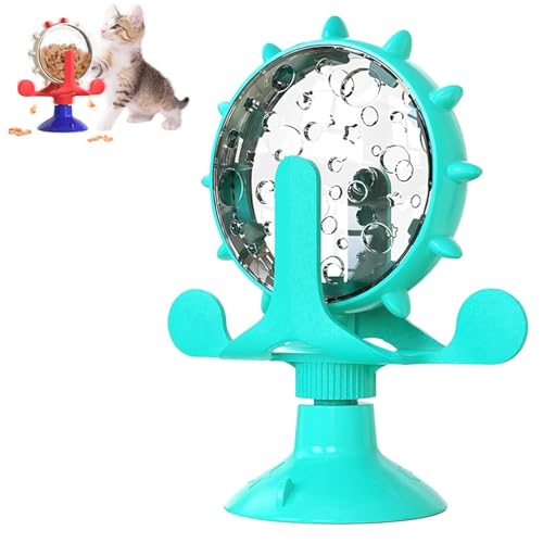 XRXRX Dog Puzzle Toys Spin Interactive Cat Slow Feeder,Food Spinning Windmill,360° Rotating Treat Dispenser Toy, Food Spinning Windmill for Small Pets Such As Cats&Dogs von XRXRX