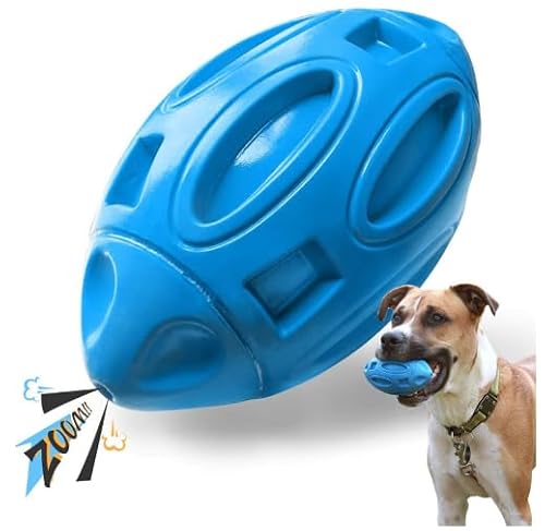 2pcs Ball Form Welpen Spielzeug beißen resistent Zahnen Latex vokal Haustier Spielzeug für Hunde aller Größen (Blau) von XSDY