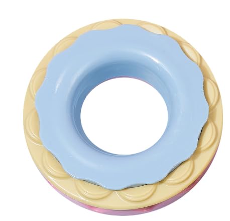 XSDY Kauspielzeug für kleine bis mittelgroße Hunde, er hilft, die Zähne Ihres Hundes zu reinigen, stark und robust, Donut-Stil, Silikon, Verschiedene Modelle verfügbar. (blau) von XSDY