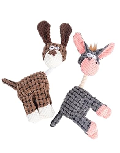 XSDY Niedliches Pony 2er Pack, Welpenspielzeug Anti-Biss Beißspielzeug Plüschtier Spielzeug für kleine Hunde und mittelgroße Hunde XSDY Niedliches Pony 2er Pack, Welpenspielzeug Anti-Biss Beißspielzeug Plüschtier Spielzeug für kleine Hunde und mittelgroße Hunde von XSDY