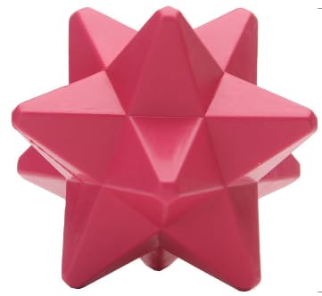 XSDY Pet Silicone Rhombus Ball Toy - Größe 8 * 8 * 9cm Haustiere können mit ihm auf ihre eigenen, Zahnen, kommt mit Duft, geeignet für kleine und mittelgroße Hunde Spielen. (Lila) von XSDY