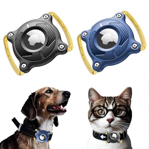 XSQD 2 PCS Airtag Hund, Wasserdichter Airtag hundehalsband für Katze, Tragbare Anti-Verlust-Gerät Schutzabdeckung, Edelstahl Anti-Fall GPS Tracker Hund, Geeignet für Hunde, Katzen, Gepäck, Rucksack XSQD 2 PCS Airtag Hund, Wasserdichter Airtag hundehalsband für Katze, Tragbare Anti-Verlust-Gerät Schutzabdeckung, Edelstahl Anti-Fall GPS Tracker Hund, Geeignet für Hunde, Katzen, Gepäck, Rucksack von XSQD