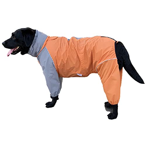 XSWLYY Hundemantel, vierbeinig, All-Inclusive, wasserdicht, atmungsaktiv, für mittelgroße und große Hunde (Farbe: C, Größe: XL) von XSWLYY