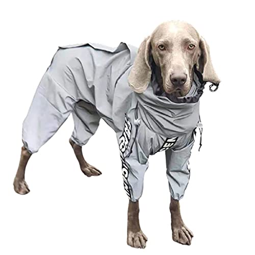 XSWLYY Hundemantel mit Kapuze, vierbeinig, wasserdicht, für den ganzen Körper, Größe 7, 8, 12 von XSWLYY