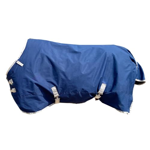 XUANNIAO 1200D Winter-Pferde-Decke, wasserdicht, 220 g, warme Baumwollfüllung, Premium, mittelschwer, 205,7 cm, 155 cm, Dunkelblau XUANNIAO 1200D Winter-Pferde-Decke, wasserdicht, 220 g, warme Baumwollfüllung, Premium, mittelschwer, 205,7 cm, 155 cm, Dunkelblau von XUANNIAO