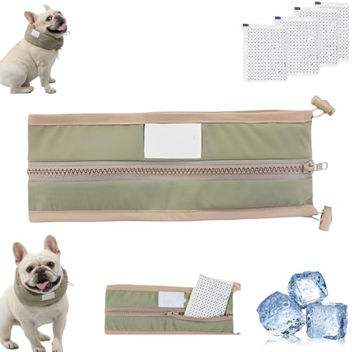 Petzymart Cool Loop, Petzymart Coolloop, Petzymart Kühlhalsband, Kühlhalsband Für Hunde, Mittelgroße Und Große Welpen Zum Abkühlen Beim Ausgehen (grün,L) von XUANXUANQZ