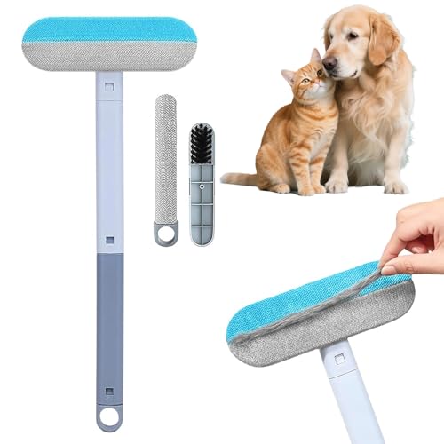 Tierhaarentferner Bürste, Katzenhaarentferner, Pet Hair Remover für Hunde Katzen, Wiederverwendbare Hundehaare Entfernen, Langen Griff Haarentferner Tierhaare Für Kleidung, Teppiche (A) von XUDUOO