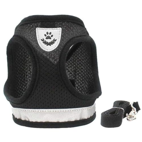 Hundegeschirr-Leinen-Set, No-Pull-Hundegeschirr, verstellbares Hundewestengeschirr, Haustierweste zum Spazierengehen, Westengeschirre für Hunde Hundegeschirr-Leinen-Set, No-Pull-Hundegeschirr, verstellbares Hundewestengeschirr, Haustierweste zum Spazierengehen, Westengeschirre für Hunde von XUEYEGONGJI