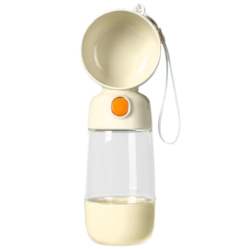 Hundewasserflasche und Leckdosen zurückkehrbarer Hundewasserflasche mit Lebensmittelbehälter für Katze, Welpen, Reise Wandern von XUEYEGONGJI