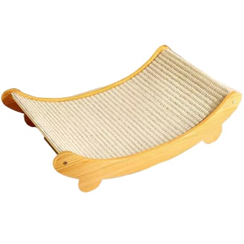 Katzenkratzer Katze Kratzbett 2 in 1 Sisal Cat Kratzplatte Gebogene Katzenkratzer Dampproof Robustes kratzfestes einfaches Baugruppe Katzenkratzer für Innenkatzen, L. Katzenkratzer Katze Kratzbett 2 in 1 Sisal Cat Kratzplatte Gebogene Katzenkratzer Dampproof Robustes kratzfestes einfaches Baugruppe Katzenkratzer für Innenkatzen, L. von XUEYEGONGJI