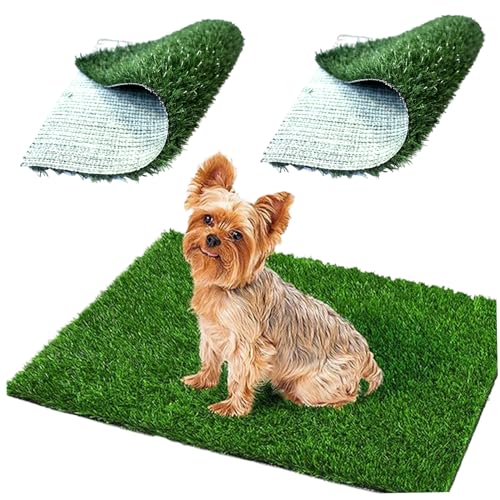 XUEYEGONGJI Graspolster für Hunde 2pcs Hundeträger Pee Pads 18x23 Zoll Rasen Grashunde Trainingspads mit Drainage XUEYEGONGJI Graspolster für Hunde 2pcs Hundeträger Pee Pads 18x23 Zoll Rasen Grashunde Trainingspads mit Drainage von XUEYEGONGJI