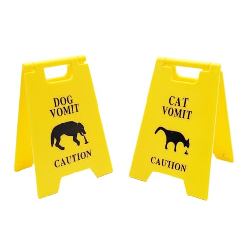 XUJIAN 2 Stück Warnschild für Hunde und Katzen, Aus Kunststoff, für Den Außenbereich, Garten, Rasen, Haustier, Katze, Erbrechen, Warnschild, Badezimmer-Dekoration XUJIAN 2 Stück Warnschild für Hunde und Katzen, Aus Kunststoff, für Den Außenbereich, Garten, Rasen, Haustier, Katze, Erbrechen, Warnschild, Badezimmer-Dekoration von XUJIAN