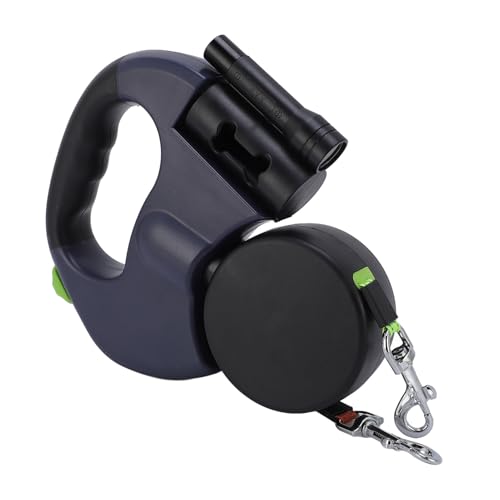 XUMIUZIY Einziehbare Hundeleine, automatisch, doppelt einziehbar, für mittelgroße und kleine Hunde, Einhand-Bremse/Pause/Verriegelung, integriertes LED-Licht, rutschfester Griff, Blau XUMIUZIY Einziehbare Hundeleine, automatisch, doppelt einziehbar, für mittelgroße und kleine Hunde, Einhand-Bremse/Pause/Verriegelung, integriertes LED-Licht, rutschfester Griff, Blau von XUMIUZIY