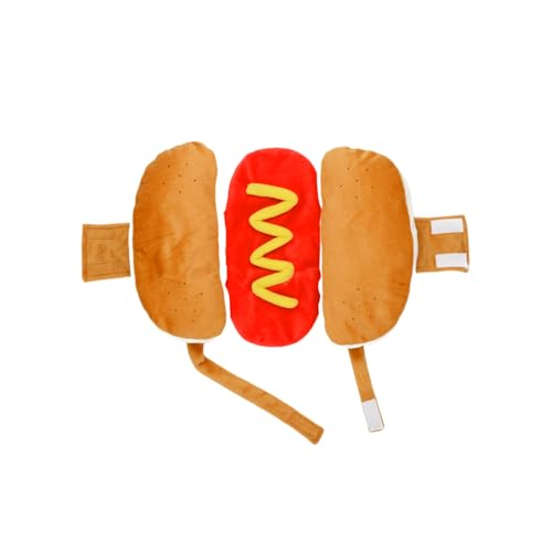 XUQEAYWD Halloween-Hundekostüme, L Size Haustierkleidung, Hundepullover, Haustier Hot Dog Kostüm Hamburger Design, Hund Kleidung Haustier Halloween Cosplay Outfit Für Welpen Kätzchen XUQEAYWD Halloween-Hundekostüme, L Size Haustierkleidung, Hundepullover, Haustier Hot Dog Kostüm Hamburger Design, Hund Kleidung Haustier Halloween Cosplay Outfit Für Welpen Kätzchen von XUQEAYWD