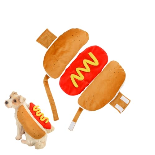 XUQEAYWD Halloween-Hundekostüme, S Size Haustierkleidung, Hundepullover, Haustier Hot Dog Kostüm Hamburger Design, Hund Kleidung Haustier Halloween Cosplay Outfit Für Welpen Kätzchen XUQEAYWD Halloween-Hundekostüme, S Size Haustierkleidung, Hundepullover, Haustier Hot Dog Kostüm Hamburger Design, Hund Kleidung Haustier Halloween Cosplay Outfit Für Welpen Kätzchen von XUQEAYWD