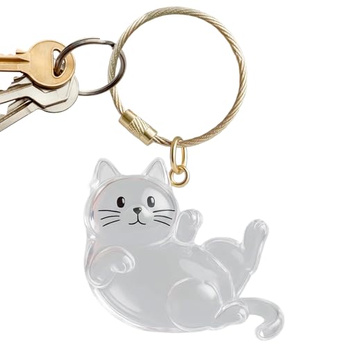 XUQEAYWD Hundehaar Sammler Schlüsselanhänger,Transparenter Hundehaare Sammler Schlüsselband - Haustier Andenken Flasche Schlüsselring Geschenk für Kinder Frauen Erwachsene zu Feiertagen Geburtstag von XUQEAYWD