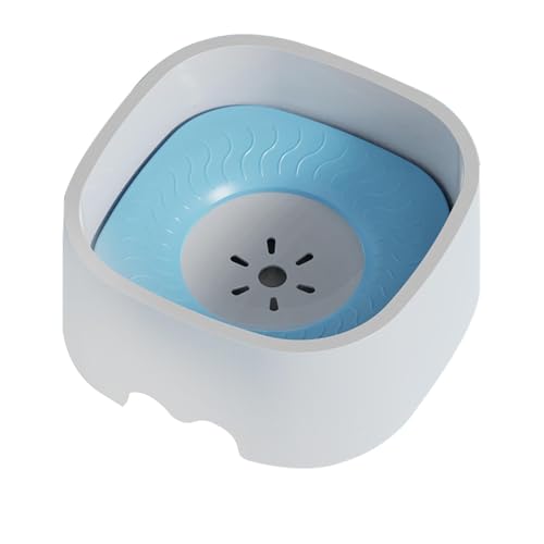 XUQEAYWD Langsame Wasserschale für Hunde, Spill Proof Hundeschale - 1l Slobber Control Pet Bowl Spender für Hunde - Nicht schlupfende Basis-Haustierkätzchenversorgungen fördern eine gesunde von XUQEAYWD