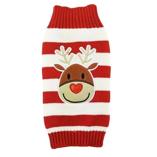 Strickpullover for Hunde und Katzen, entzückende Winterkleidung for Haustiere, Hundepullover, warmer Haustierpullover for kleine Hunde und mittelgroße Hunde, süßer, klassischer Katzenpullover, Hundekl Strickpullover for Hunde und Katzen, entzückende Winterkleidung for Haustiere, Hundepullover, warmer Haustierpullover for kleine Hunde und mittelgroße Hunde, süßer, klassischer Katzenpullover, Hundekl von XUTCEKOUYR