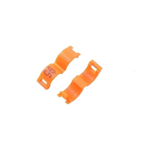 XUTCEKOUYR 40 Stück Papageien-Fußschlaufen, Vogelschlaufenbeine zur Erkennung und Ausbildung von Vogelschlaufenbeinen mit Haustiervogelerkennung, Geflügelschlaufen(Orange,2.7mm) von XUTCEKOUYR
