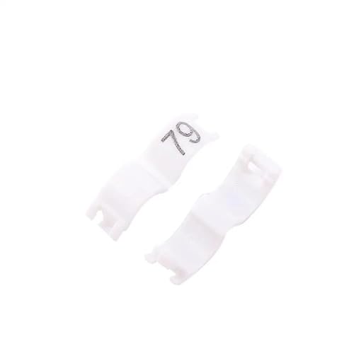 XUTCEKOUYR 40 Stück Papageien-Fußschlaufen, Vogelschlaufenbeine zur Erkennung und Ausbildung von Vogelschlaufenbeinen mit Haustiervogelerkennung, Geflügelschlaufen(White,4.5 mm) von XUTCEKOUYR