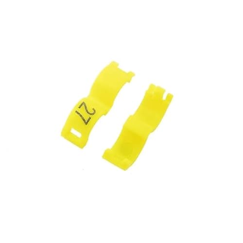 XUTCEKOUYR 40 Stück Papageien-Fußschlaufen, Vogelschlaufenbeine zur Erkennung und Ausbildung von Vogelschlaufenbeinen mit Haustiervogelerkennung, Geflügelschlaufen(Yellow,5mm) von XUTCEKOUYR