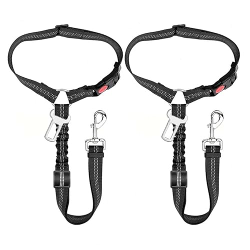 3 Stück/Set Hunde-Sicherheitsgurt, einziehbarer, Verstellbarer Hunde-Sicherheitsgurt, Haustier-Hunde-Sicherheitsgeschirr für Auto, reflektierende Hunde-Autoleine, für 3 Stück/Set Hunde-Sicherheitsgurt, einziehbarer, Verstellbarer Hunde-Sicherheitsgurt, Haustier-Hunde-Sicherheitsgeschirr für Auto, reflektierende Hunde-Autoleine, für von XUXN