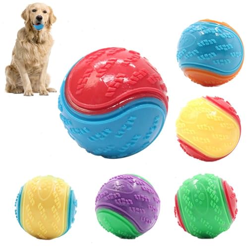 XUXN Interaktiver Hundespielzeugball, Wackelball, Hundespielzeug, Wackel- und Kicherball für Hunde, robuster und langlebiger Haustierball, langlebiger Kauball zum Trainieren der Zähne im Innen- und von XUXN