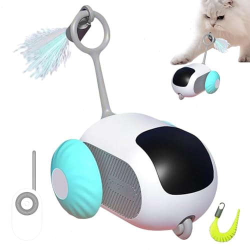 XUXN Interaktives Katzenspielzeug für Hauskatzen, Katzenmausspielzeug, Kätzchenspielzeugauto, lustiges Kätzchenspielzeug, automatisches Katzenspielzeug, hält Ihre Katze aufgeregt, indem es von XUXN