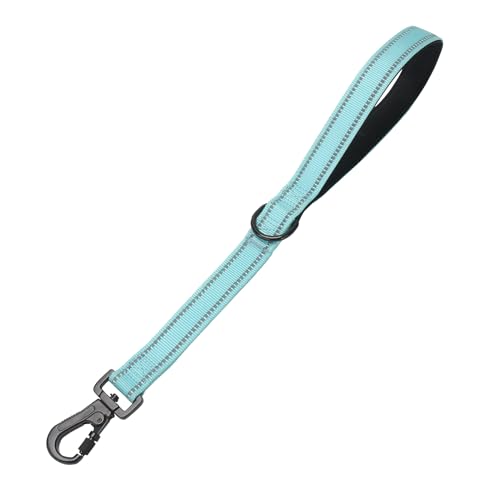 XUYEDOGLSH Kurze Trainingsleine, mit Karabiner-Clip, für mittelgroße oder große Hunde, starke Verkehrsleine mit reflektierendem Nylon, gepolsterter Griff zum Spazierengehen oder Führen von Jalousien, XUYEDOGLSH Kurze Trainingsleine, mit Karabiner-Clip, für mittelgroße oder große Hunde, starke Verkehrsleine mit reflektierendem Nylon, gepolsterter Griff zum Spazierengehen oder Führen von Jalousien, von XUYEDOGLSH