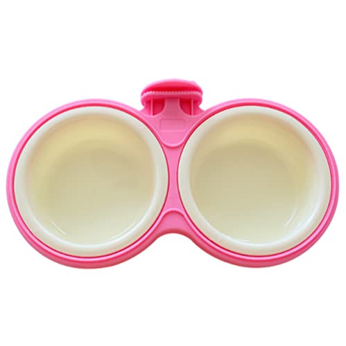 Futternapf, teilbar, verdickt, zum Aufhängen, Edelstahl, Doppelnapf, Haustier-Hängeschale, Rosa Futternapf, teilbar, verdickt, zum Aufhängen, Edelstahl, Doppelnapf, Haustier-Hängeschale, Rosa von XWBLDBDFC