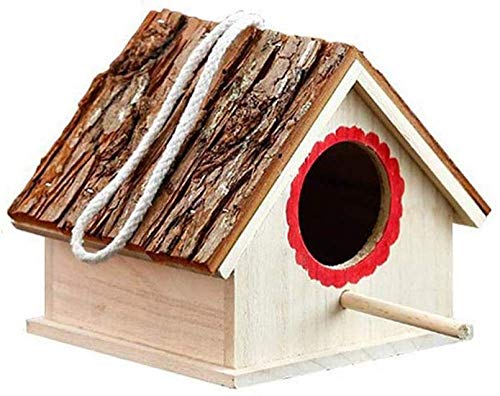 Holz Nistkasten Vogelhaus Naturholz Vogelhaus Nest für Taube Finken Zaunkönig Spatz Kleintier Kolibri von XWBLDBDFC
