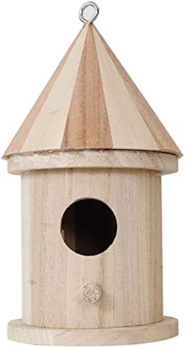 Vogelnest aus Holz für den Außenbereich, hängende Vogelfutterstation aus Holz, Verwendung für Gartenarbeit im Freien, A Vogelnest aus Holz für den Außenbereich, hängende Vogelfutterstation aus Holz, Verwendung für Gartenarbeit im Freien, A von XWBLDBDFC