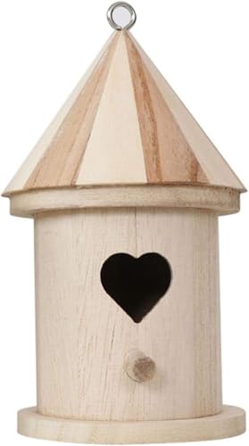 Vogelnest aus Holz für den Außenbereich, hängende Vogelfutterstation aus Holz, Verwendung für Gartenarbeit im Freien, B Vogelnest aus Holz für den Außenbereich, hängende Vogelfutterstation aus Holz, Verwendung für Gartenarbeit im Freien, B von XWBLDBDFC