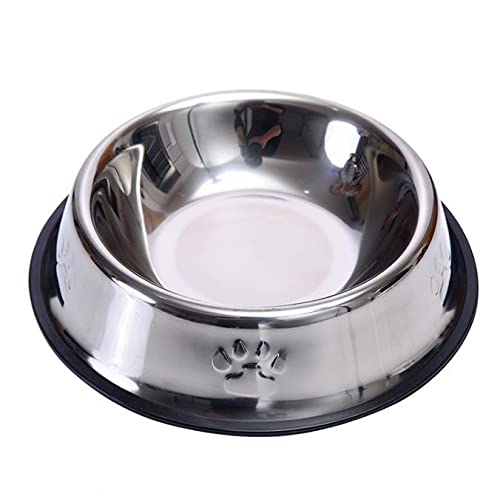 XWBLDBDFC Hundenapf aus Edelstahl, hohe Stabilität, geeignet für kleine, mittelgroße und große Haustiere, Futternäpfe und Wassernäpfe für Haustiere - 26 cm XWBLDBDFC Hundenapf aus Edelstahl, hohe Stabilität, geeignet für kleine, mittelgroße und große Haustiere, Futternäpfe und Wassernäpfe für Haustiere - 26 cm von XWBLDBDFC