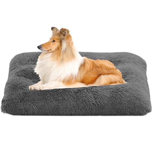 Haustierbett Hundebett, Haustier Sofa Waschbar Hundekissen, Anti Stress Hundekorb, Haustier-Bett-Matte, Zwinger-Auflage, Hundekäfigbett Welpenbett für Große, Mittelgroße & Kleine Hunde(120x80x10cm) von XXIUDEE