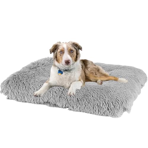 Hundebett Katzenbett, Hundekissen Rutschfest Haustierbett, Hundematratze Hundesofa, Anti Stress Hundekorb Hundekiste Matratze, Katzenkörbchen für Große, Mittelgroße & Kleine Hunde(122x85x12cm) von XXIUDEE