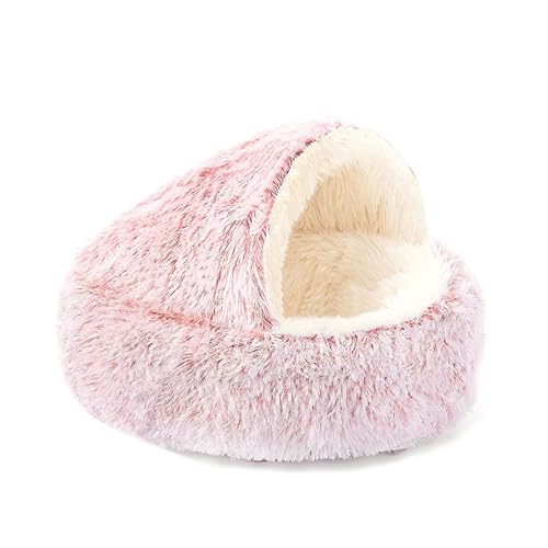 Katzenbetten für Haustiere im Innenbereich mit rutschfester Unterseite, flauschiges Katzenzeltbett, Kätzchen-Höhlenhaus mit abnehmbarem, waschbarem Kissen, Haustierhöhlen (40 x 15 cm, Stil 1, Rosa) Katzenbetten für Haustiere im Innenbereich mit rutschfester Unterseite, flauschiges Katzenzeltbett, Kätzchen-Höhlenhaus mit abnehmbarem, waschbarem Kissen, Haustierhöhlen (40 x 15 cm, Stil 1, Rosa) von XXIUDEE