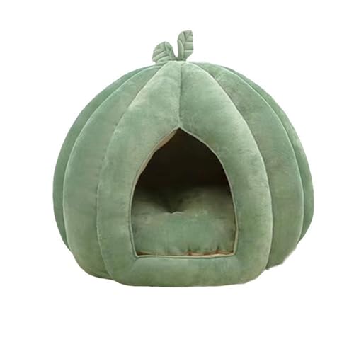 Katzenhöhle für den Innenbereich, Katzenhöhlenbett, Iglu, Kätzchen, Welpen, kuscheliges Haustierhaus, Kätzchen-Zelt, Haus, warm, gemütlich, Welpenbett mit abnehmbarem, waschbarem Kissen (45 x 45 x 40 von XXIUDEE