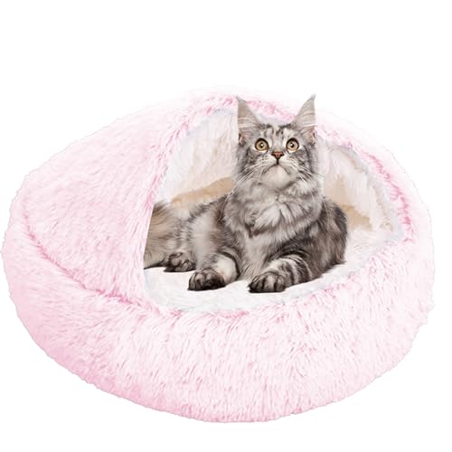 XXIUDEE Anti-Angst-Katzenbett, Welpenbett, Haustierbett, Kätzchenbett, Katzenhöhle, Haustierkissen, Hundebett mit Kapuze und rutschfester Unterseite für kleine, mittelgroße Haustiere, XXIUDEE Anti-Angst-Katzenbett, Welpenbett, Haustierbett, Kätzchenbett, Katzenhöhle, Haustierkissen, Hundebett mit Kapuze und rutschfester Unterseite für kleine, mittelgroße Haustiere, von XXIUDEE