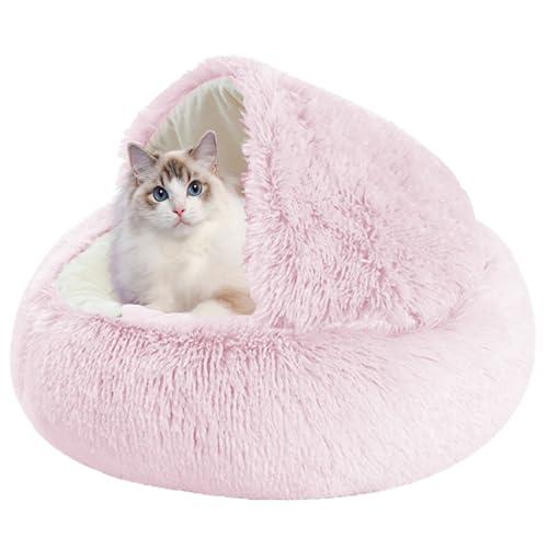 XXIUDEE Beruhigendes Hunde- und Katzenbett, Haustierkissen, Welpenbetten, Katzensofa, Kätzchenbett, maschinenwaschbar, Haustier-Kuschelbett, Katzenhöhle, Bett, Katzenkissen für Katzen, 50 cm, Rosa XXIUDEE Beruhigendes Hunde- und Katzenbett, Haustierkissen, Welpenbetten, Katzensofa, Kätzchenbett, maschinenwaschbar, Haustier-Kuschelbett, Katzenhöhle, Bett, Katzenkissen für Katzen, 50 cm, Rosa von XXIUDEE